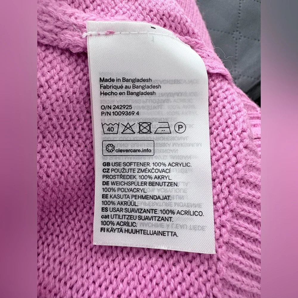 Divided Pink Polo-Style Knit Sweater - Picture 7 of 7